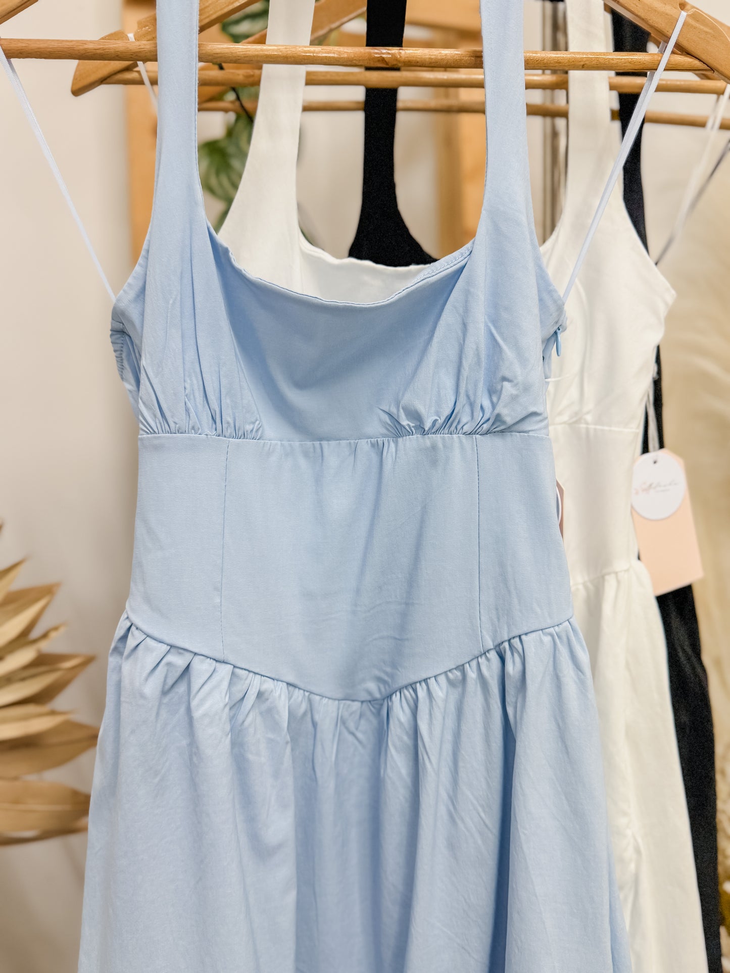 Leslie Halter Basque Waist Dress