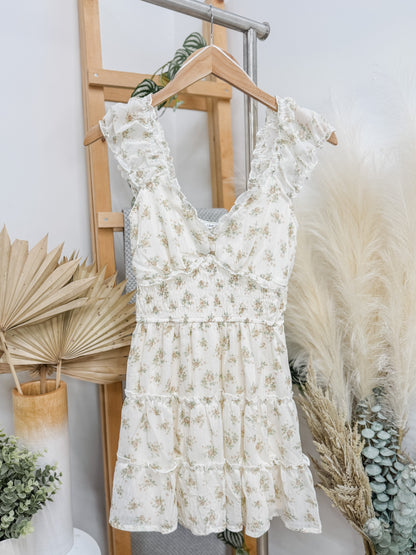 Ava Short Sleeve Floral Dress