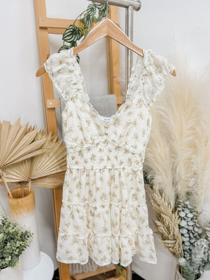 Ava Short Sleeve Floral Dress