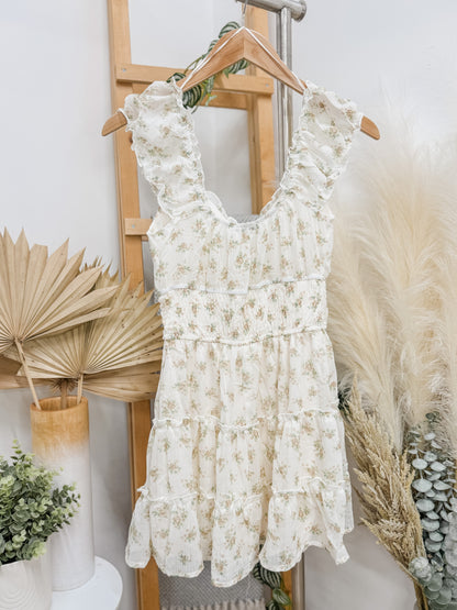 Ava Short Sleeve Floral Dress