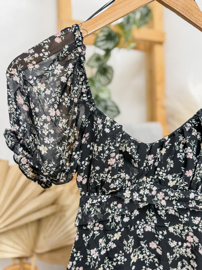 Emeline Floral Short Sleeve Dress