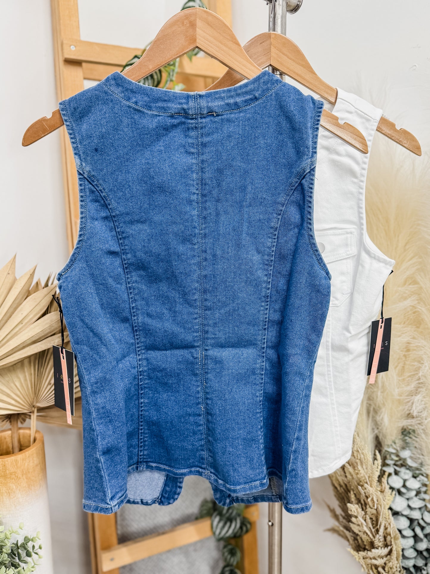 Scarlett Denim Stretch Vest Top