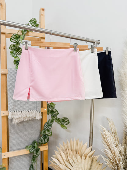 Belle Slit Mini Skirt with Shorts
