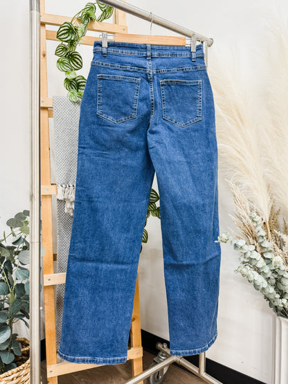 Layla Cargo High Rise Stretch Jeans