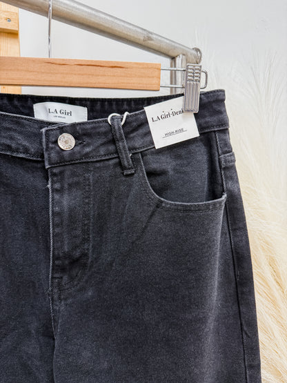 Bianca Knee Slit High Waist Jeans