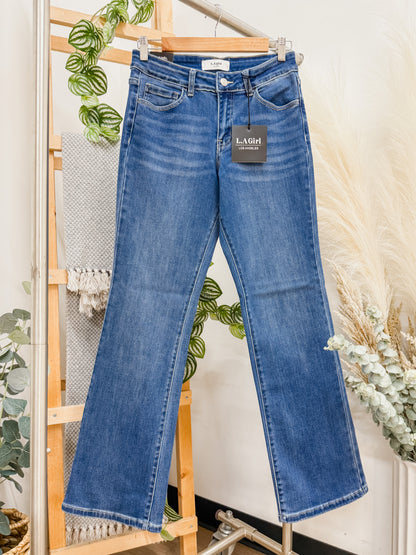 Kristen Ankle Wide Leg Stretch Jeans