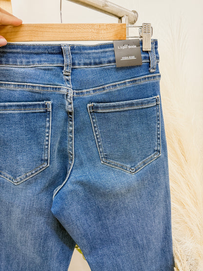 Kristen Ankle Wide Leg Stretch Jeans