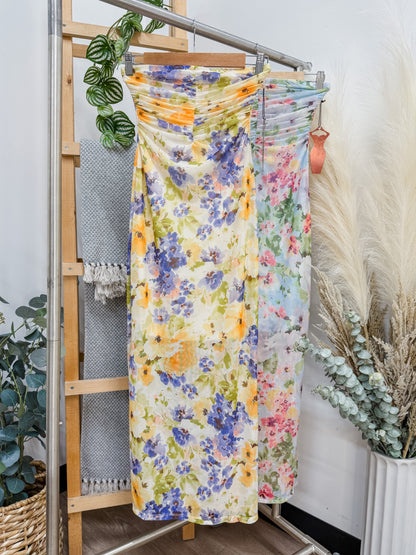 RESTOCK! Alyssa Midi Mesh Floral Dress