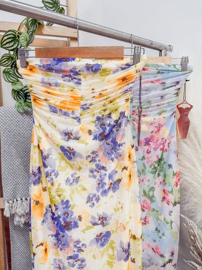 RESTOCK! Alyssa Midi Mesh Floral Dress