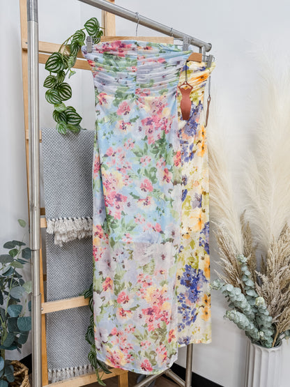 RESTOCK! Alyssa Midi Mesh Floral Dress