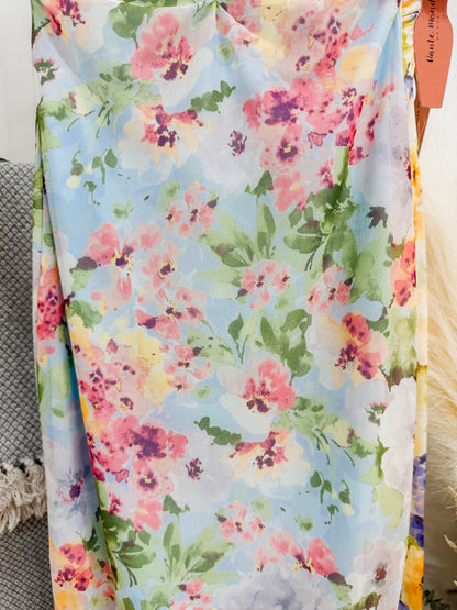 RESTOCK! Alyssa Midi Mesh Floral Dress