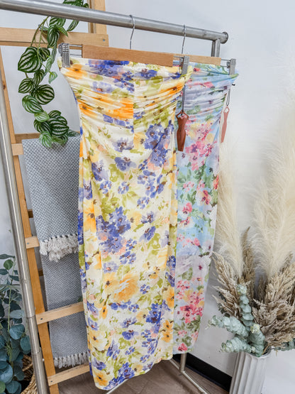 RESTOCK! Alyssa Midi Mesh Floral Dress