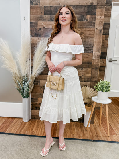 Chelsea Off Shoulder Smocked Top