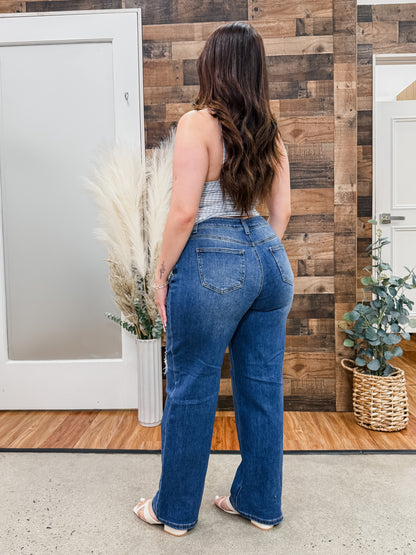 Maribelle Straight Stretch Loose Fit Jeans