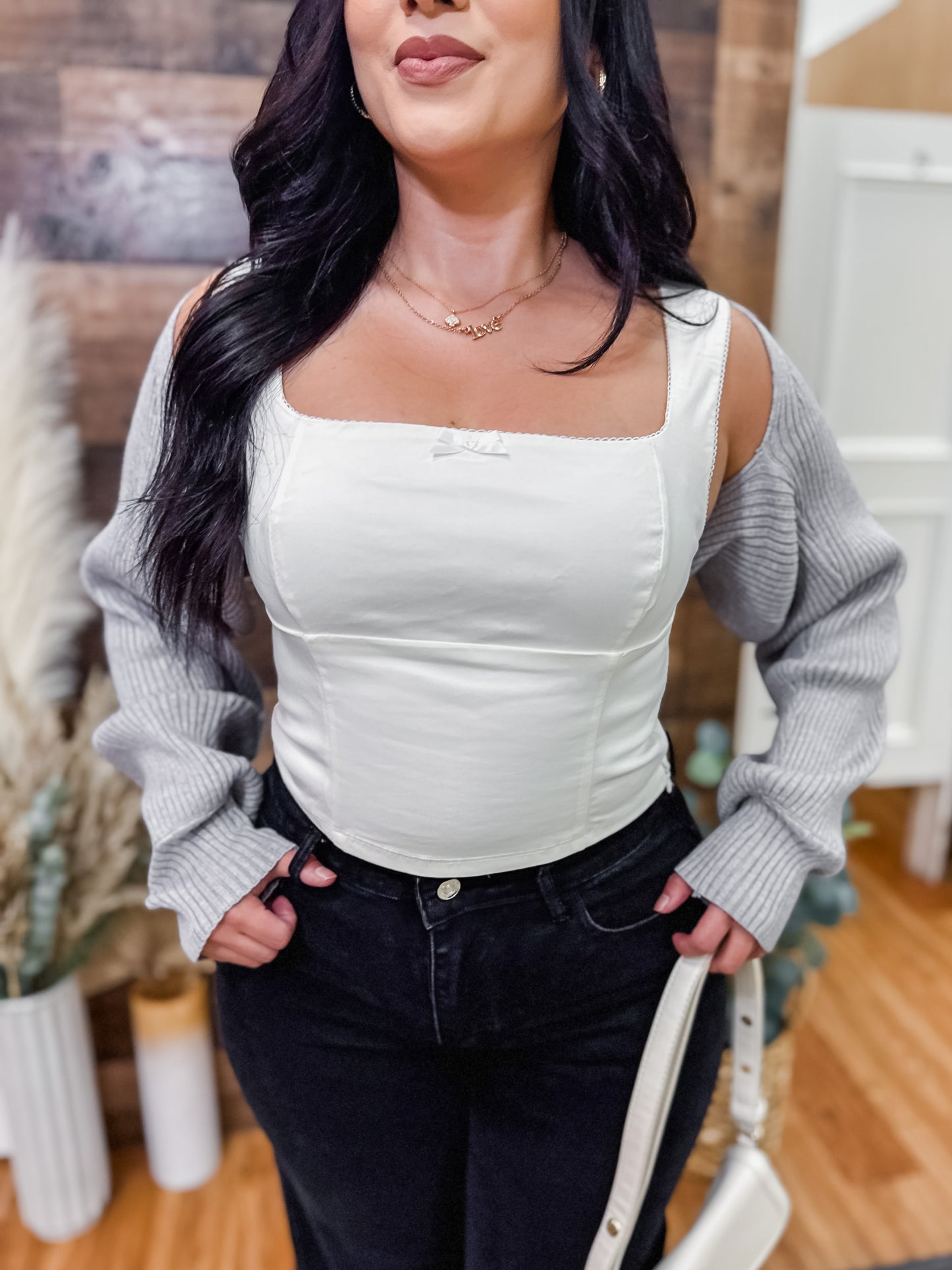 Jennifer Dainty Bow Top