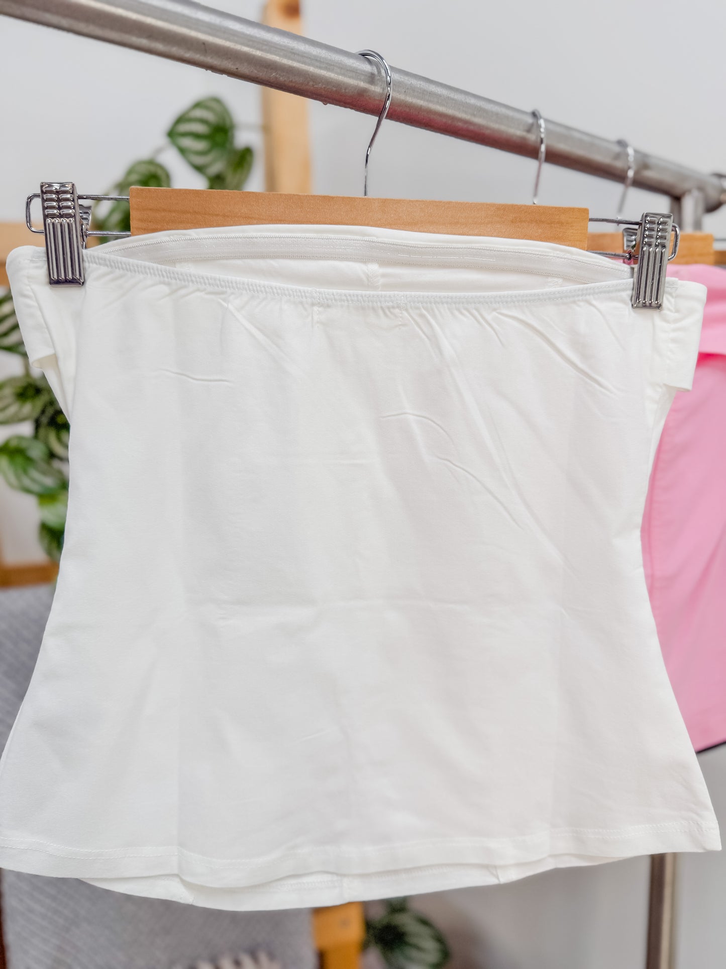 Cristina Fold Over Strapless Stretch Top