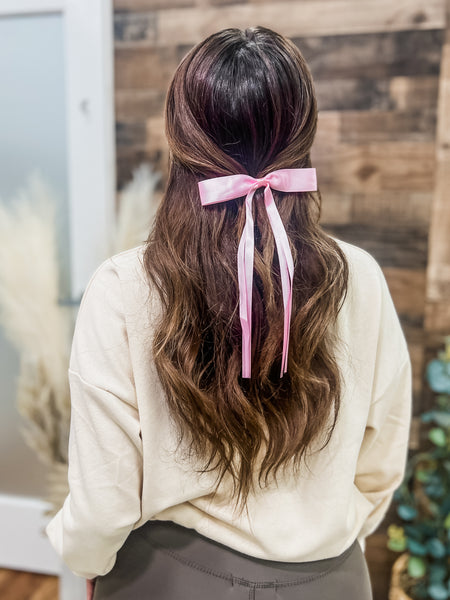 Juliette Pink Ribbon Bow