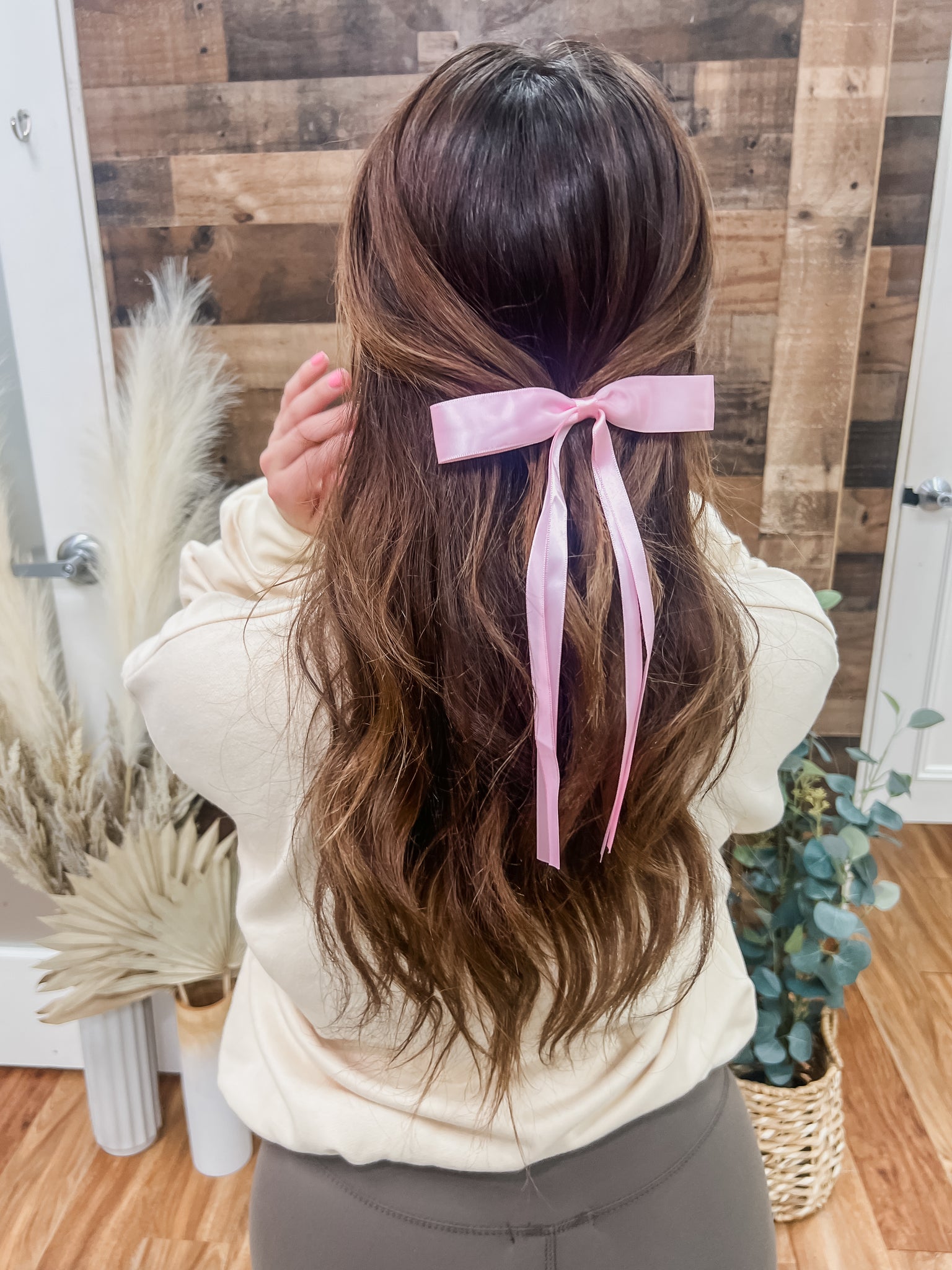 Juliette Pink Ribbon Bow