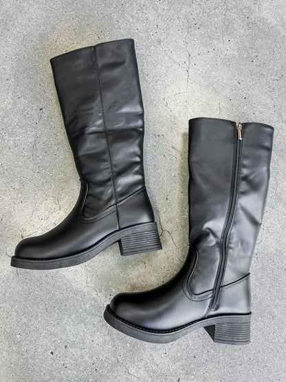 Mercedes Knee High Leather Boots