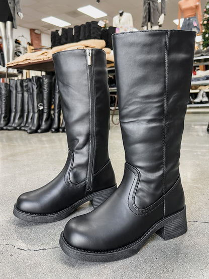 Mercedes Knee High Leather Boots