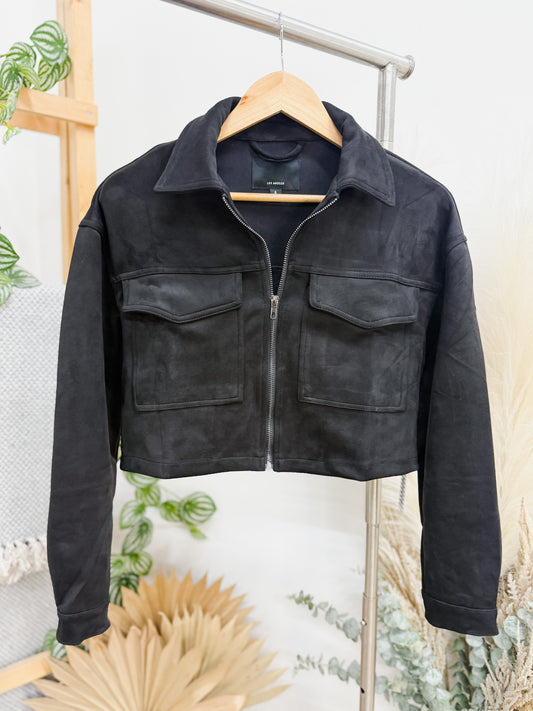 Miranda Suede Cropped Jacket