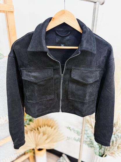 Miranda Suede Cropped Jacket