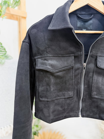 Miranda Suede Cropped Jacket