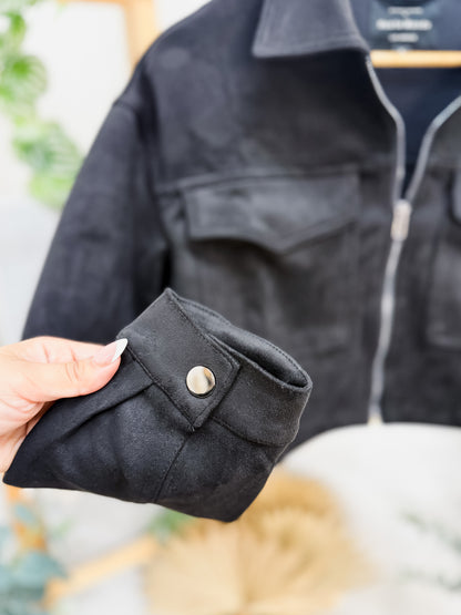 Miranda Suede Cropped Jacket