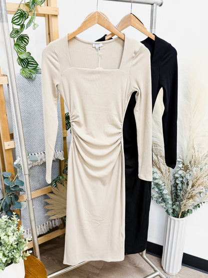 Melody Long Sleeve Square Neck Dress