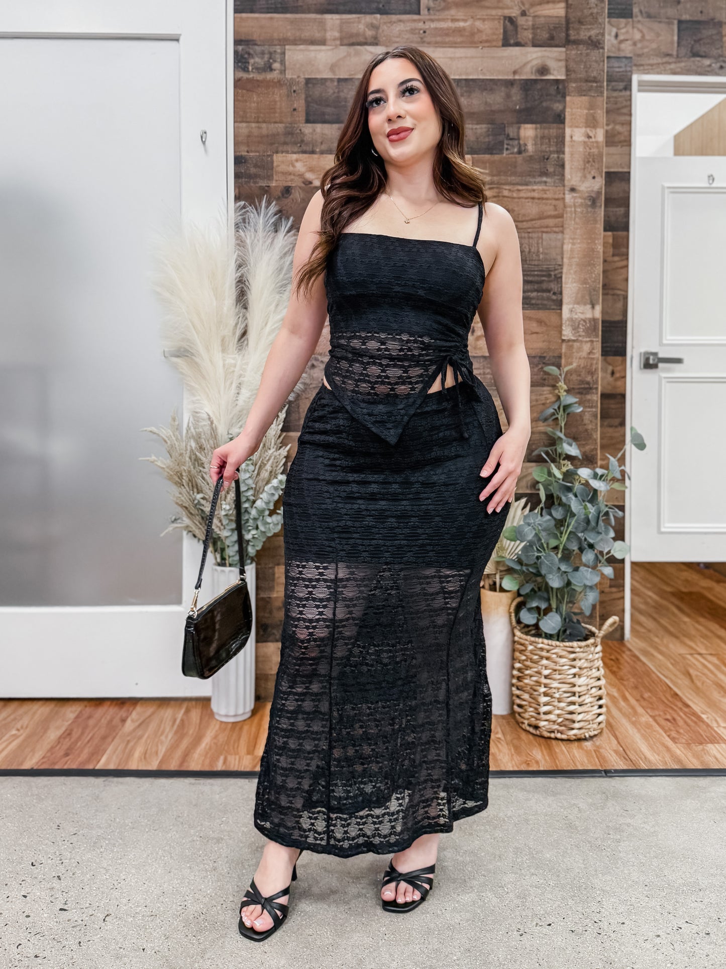 Fernanda Lace Midi Skirt Set