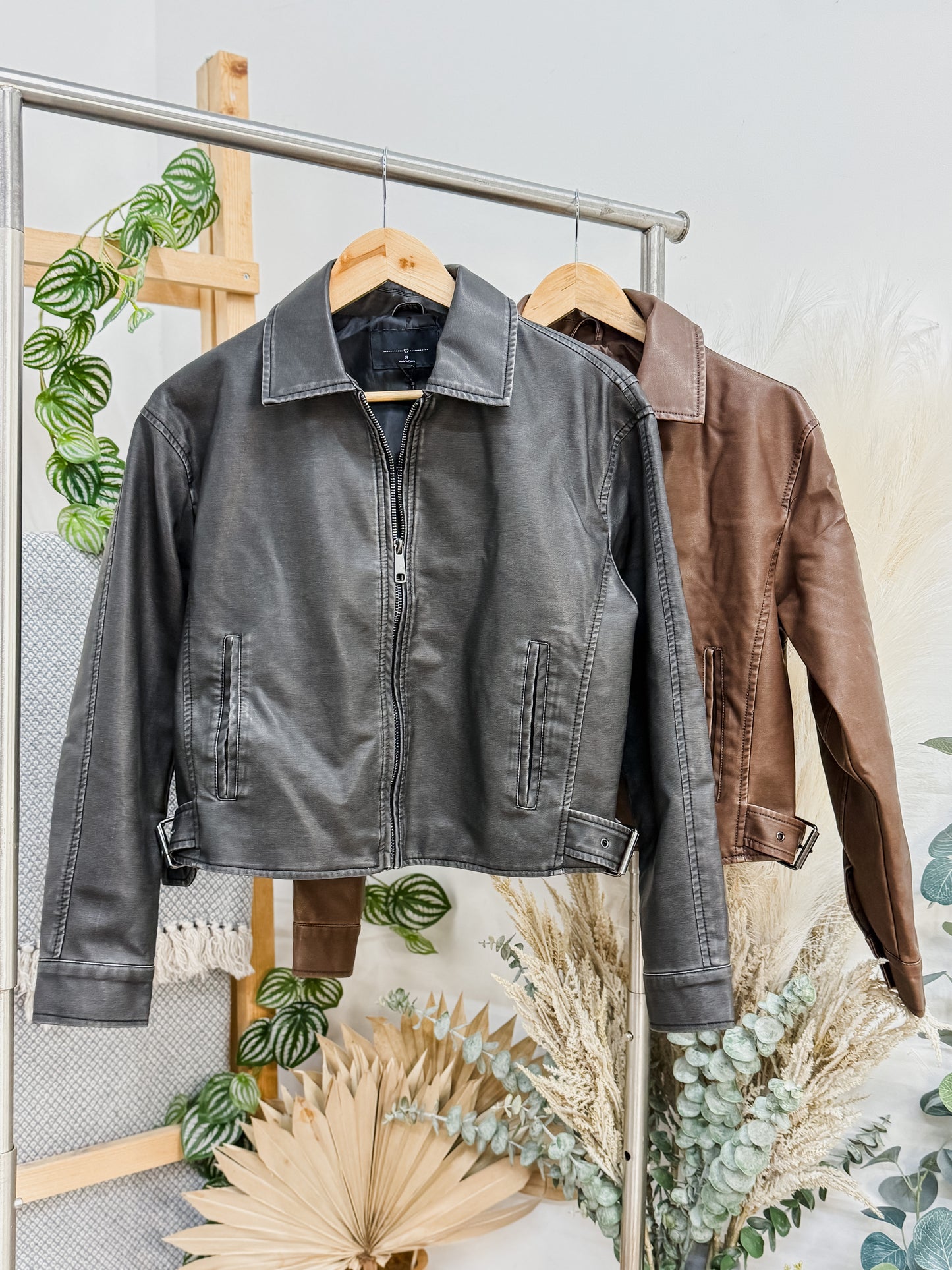 RESTOCK! Madeline Leather Collared Jacket