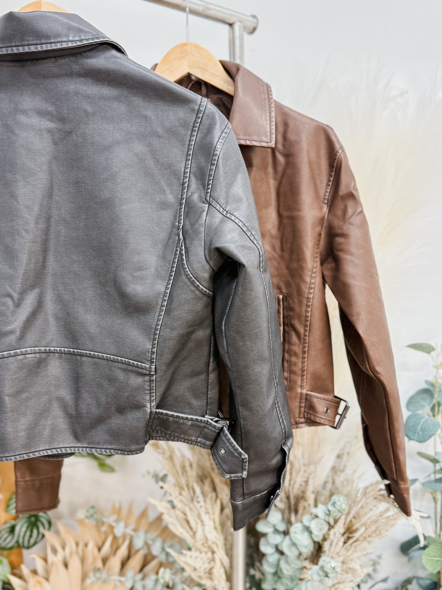 RESTOCK! Madeline Leather Collared Jacket