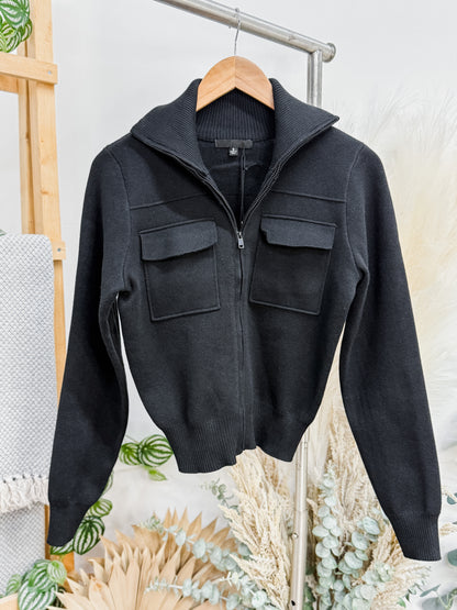 Adaline Knit Sweater Zip Jacket