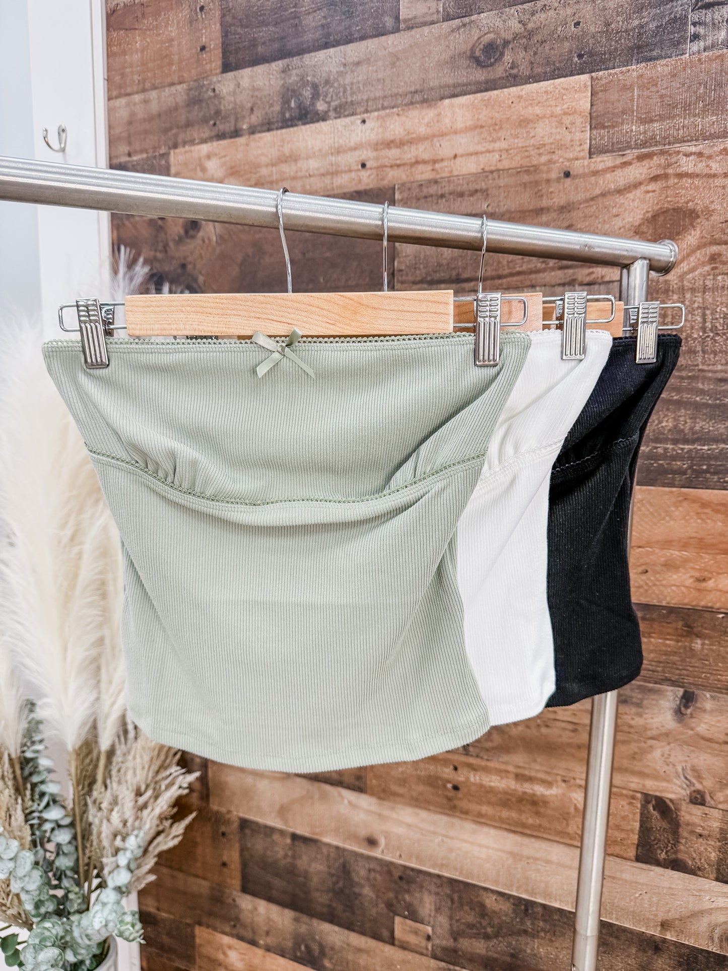 Lena Strapless Dainty Bow Top