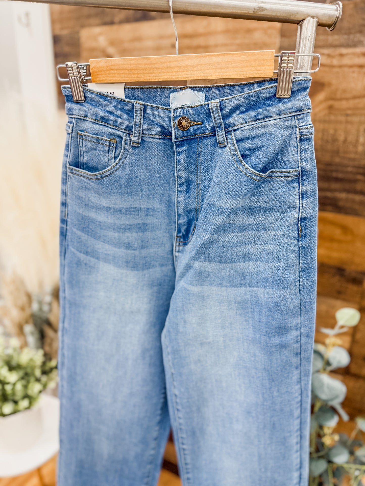 Ellie Stretch High Rise Wide Leg Jeans