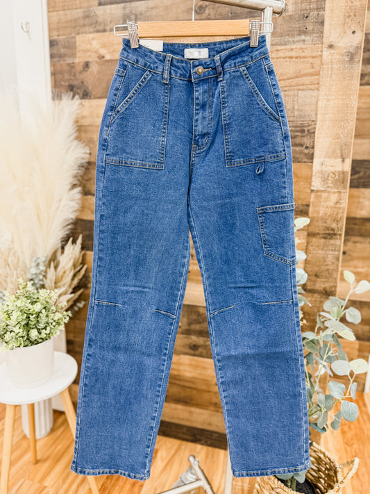Taylor Cargo Straight Leg Jeans