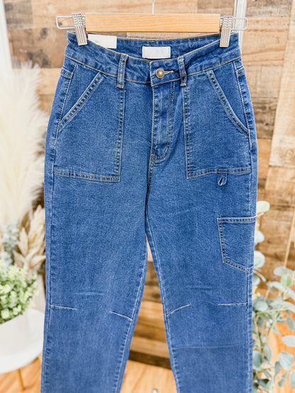 Taylor Cargo Straight Leg Jeans