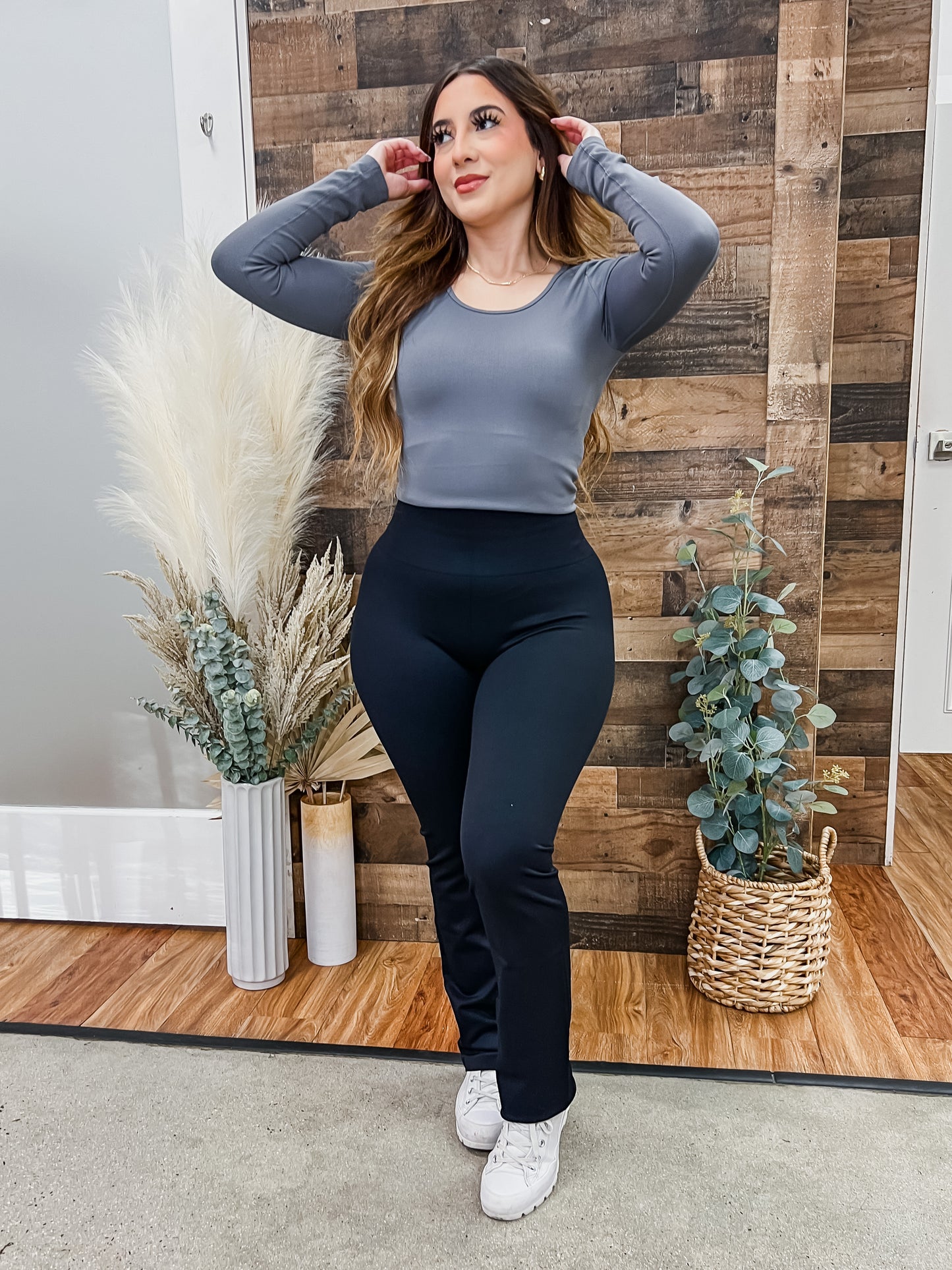 Nia Stretch Seamless Long Sleeve Top