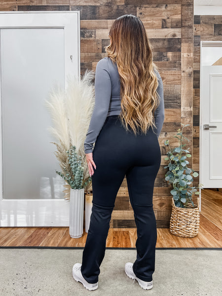 Serena High Waisted Mini Flare Yoga Pants