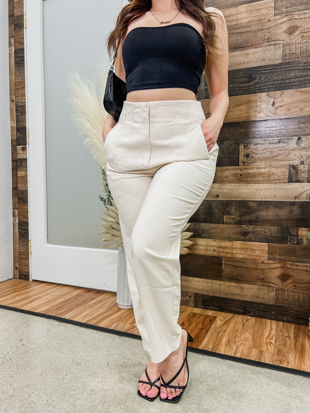 Claire High Waist Tapered Pants