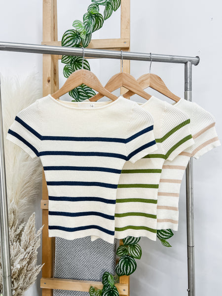 Anna Striped Knit Top