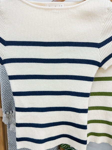 Anna Striped Knit Top