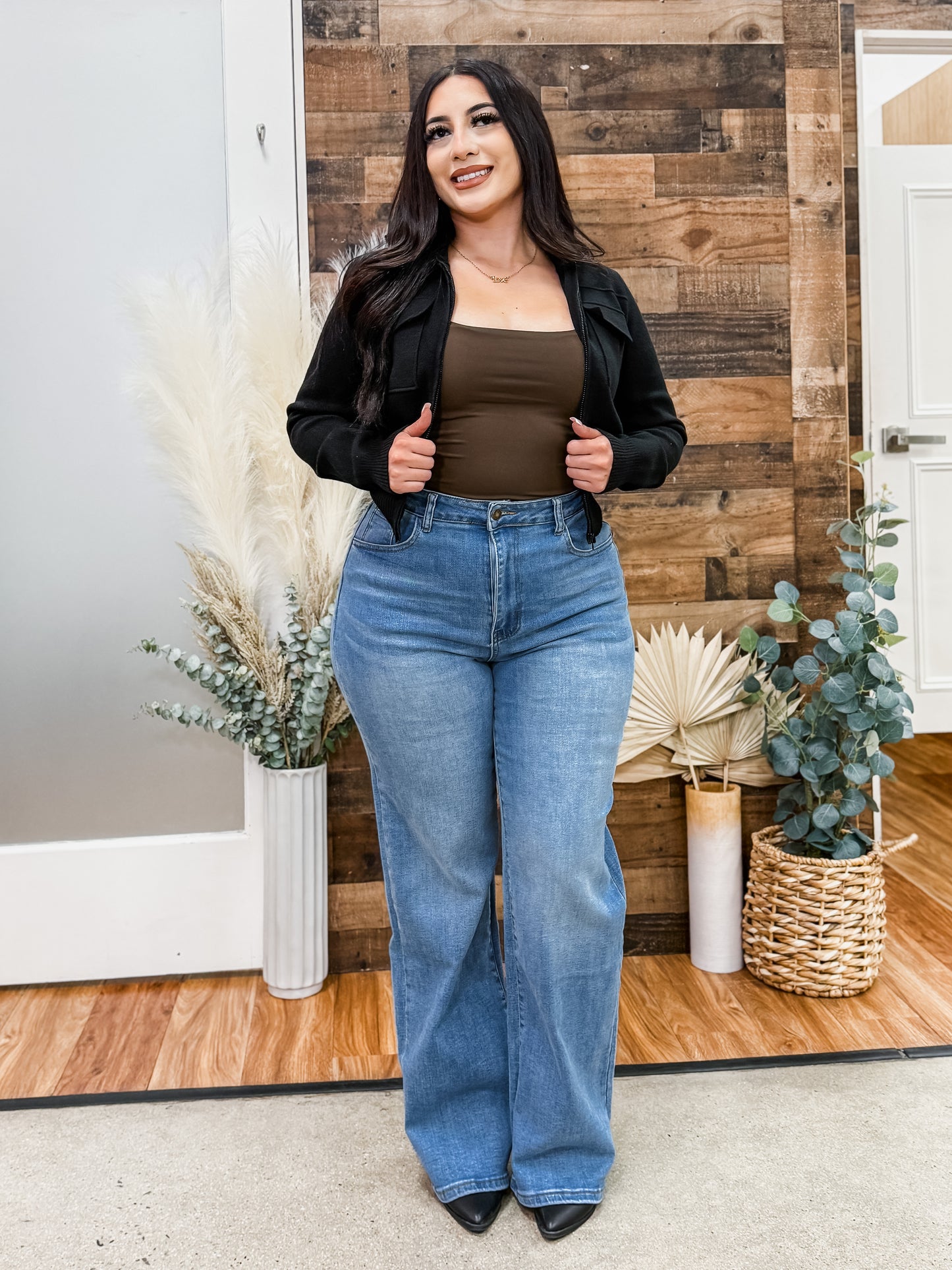 Adaline Knit Sweater Zip Jacket