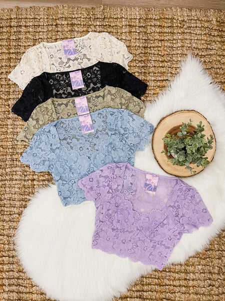 Liliana Lace Crop Top