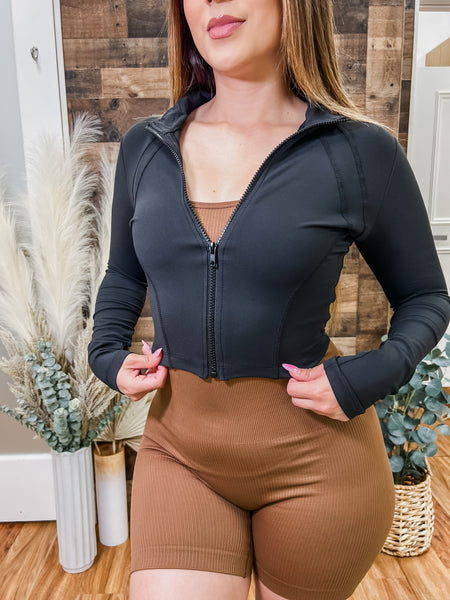 RESTOCK! Ella Contour Waist Zip Jacket