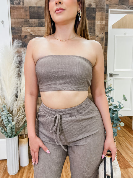 Kai 2 Piece Tube Top Pants Set