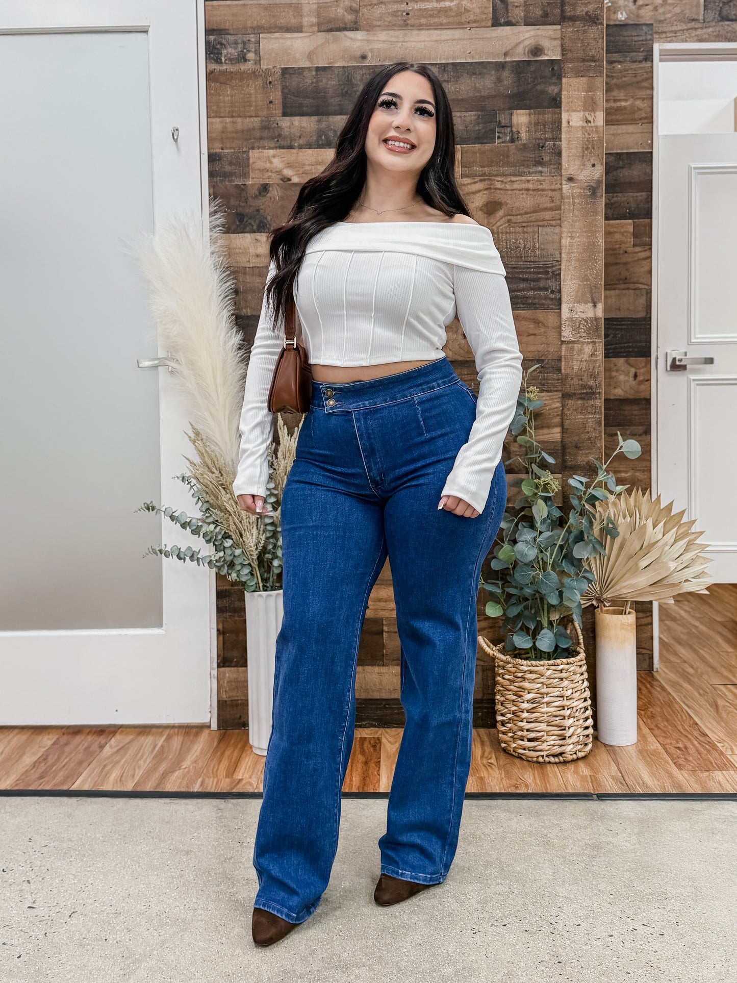 Frances Off Shoulder Ribbed Top