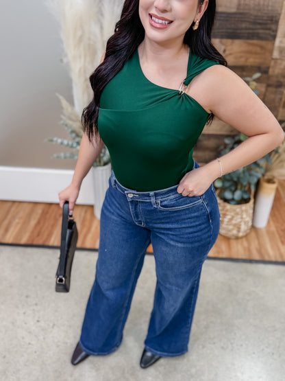 Jaqueline Metal Accent Bodysuit