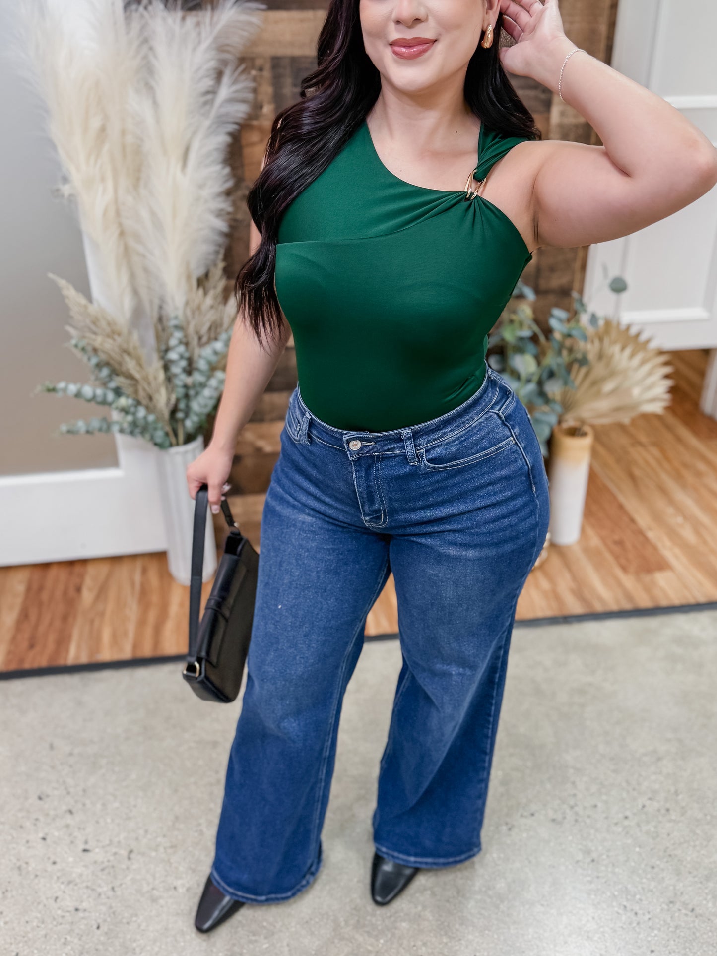 Jaqueline Metal Accent Bodysuit