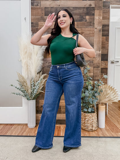 Jaqueline Metal Accent Bodysuit